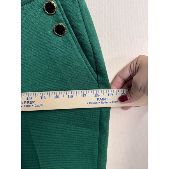 Halogen x Atlantic Pacific green high waisted trousers workwear office sz 8 - Picture 6 of 10